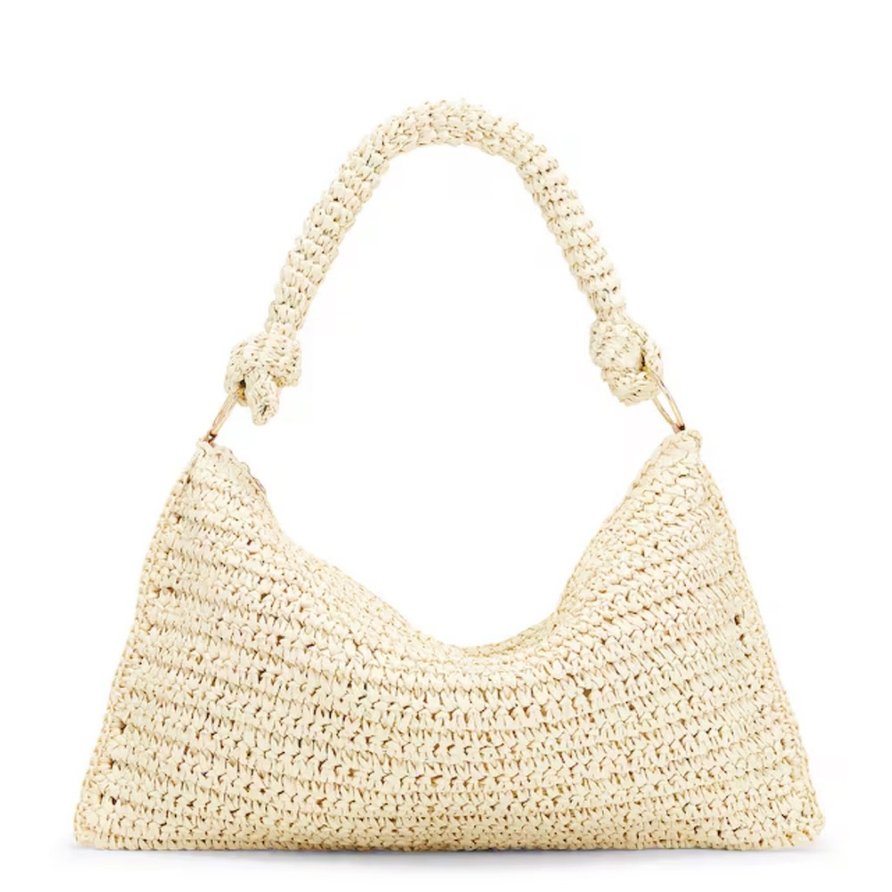 8 Other Reasons Cream Crochet Hobo Shoulder Bag